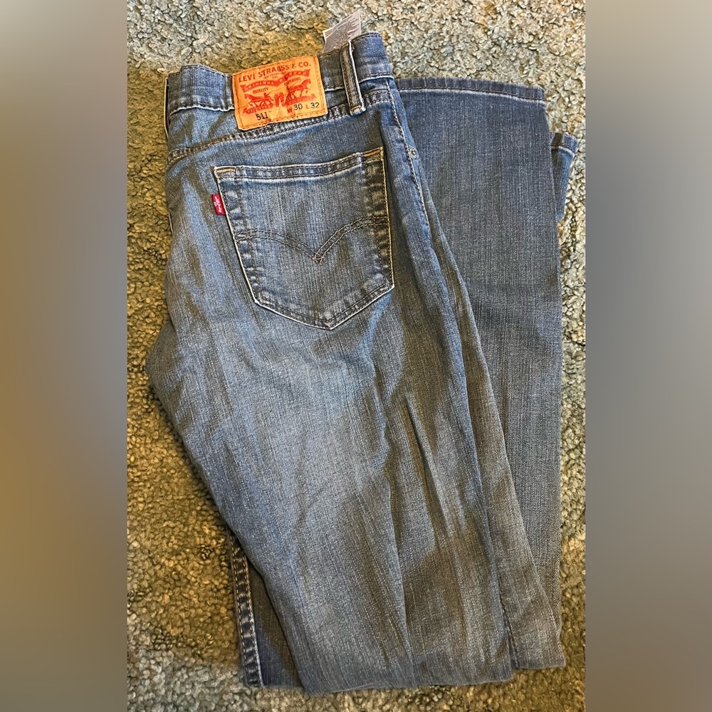 Light Blue Levi’s 511 30x32 Slim Fit Mens Jeans Used